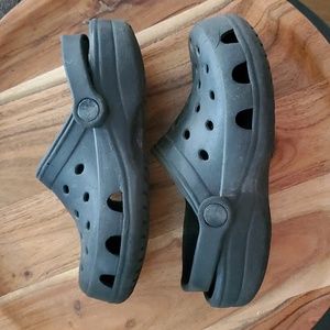 Boys size 13 black crocs